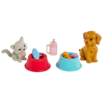 Barbie Chelsea Doll and Accessories, Pet Vet Playset with Doll, 4 Animals and 18 Pieces, HGT12