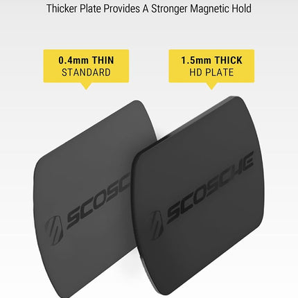 Scosche MAGIC MOUNT REPLACEMENT PLATE KIT - Black
