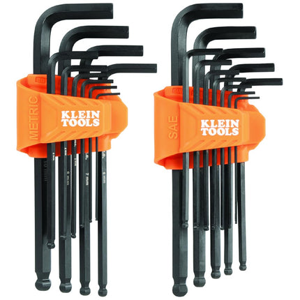 KLEIN TOOLS BLS22 22-Piece Long Ball-End Hex Key W