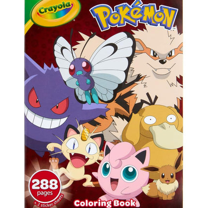 Crayola Pokémon Coloring Book, 288 Pgs, Pokémon Co