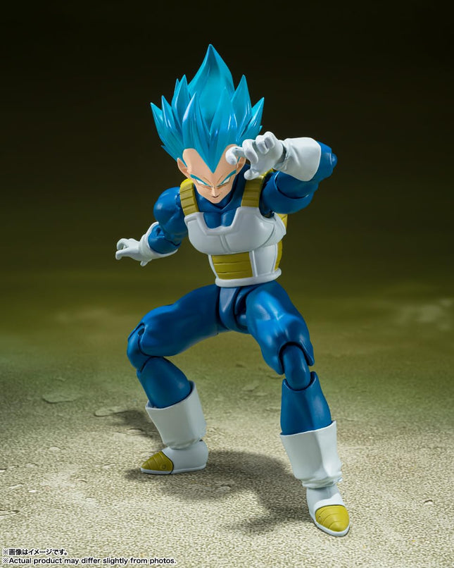 TAMASHII NATIONS - Dragon Ball Super - Super Saiyan God Super Saiyan Vegeta -Fierté Saiyan Inébranlable-, Figurine Articulée S.H.Figuarts Bandai Spirits