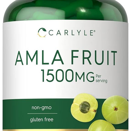 Amla Capsules | 1500mg | 120 Count | Amalaki Fruit