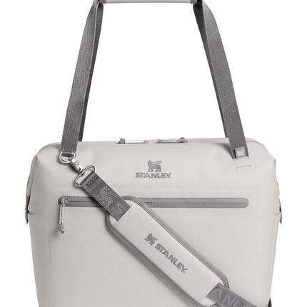 Stanley All Day Julienne Max Soft Cooler Bag and Lunch Box 20 Quarts | 30 Can Cooler with Handles and Strap | Stays Cold for a Day | Insulated Travel Bag with Zipper | BPA-Free | Ash