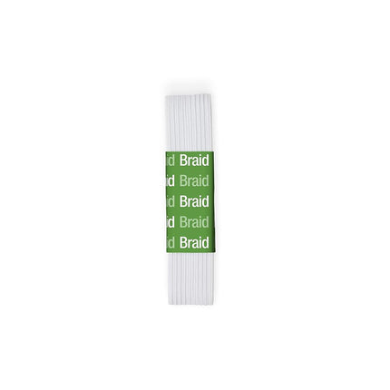 Dritz 9334W Braided Elastic, White, 3/4-Inch by 1-Yard