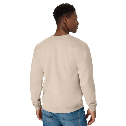 Hanes Men's Ecosmart Fleece Sweatshirt, Cotton-blend Pullover, Crewneck Sweatshirt for Men, 1 Or 2 Pack Available, Sand - 1 Pack, 3XL