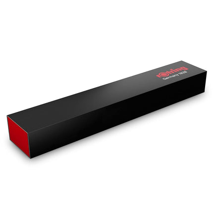 rOtring 600 Ballpoint Pen | Medium Point | Black Ink | Black Barrel with Non-Slip Knurled Grip | Refillable
