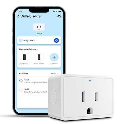 Philips Wi-Fi Gateway, Keyless Entry Remote Control and Bluetooth Lock Management, WiFi Bridge, Works with Alexa Google Home for Voice Control