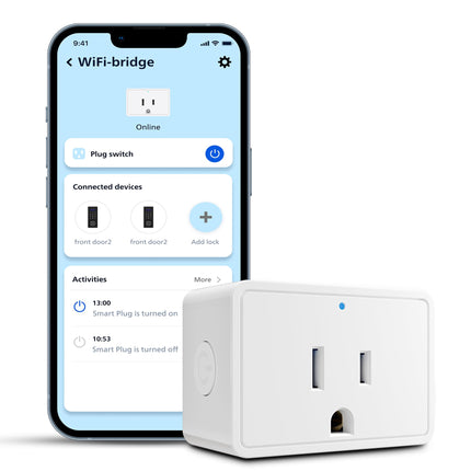 Philips Wi-Fi Gateway, control remoto sin llave y gestión de cerraduras por Bluetooth, puente Wi-Fi, funciona con Alexa y Google Home para control por voz