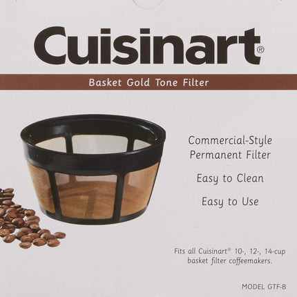 Cuisinart GTF-B Gold Tone Coffee Filter, Plastic, Burr Mill