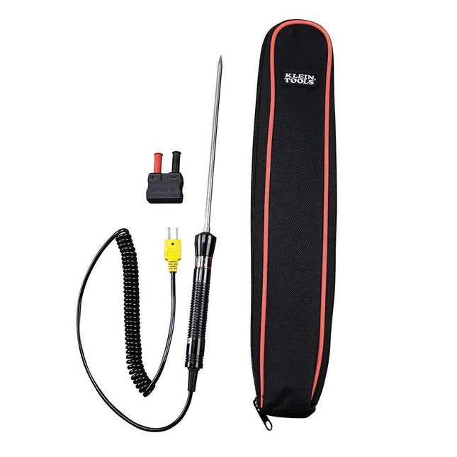 Sonda de temperatura tipo K para termómetro, para aplicaciones de climatización, con cable enrollado de 1,5 m Klein Tools 69144