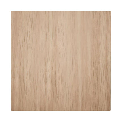 4 1/2"W x 4 1/2"H x 1 1/8"P Americraft Solid Hardwood Stain Grade Standard Smooth Rosette with Decorative Edge, Red Oak