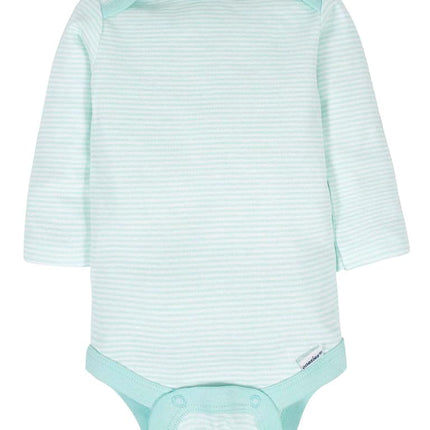 Gerber Unisex Baby 6 Pack Long-Sleeve Onesies Bodysuit, Animals Green, 12 Months