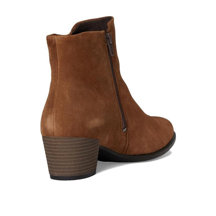 ECCO Women's Dress Classic 35 Mm Zipper Low Cut Ankle Boot, Camel Nubuck, 4-4.5