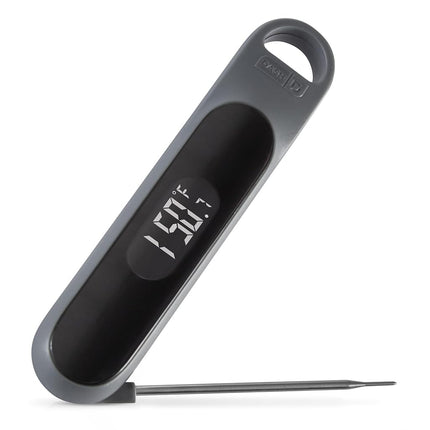Dash Precision Quick-Read Waterproof Kitchen and Outdoor Food Cooking Thermometer with Digital LCD Display - BBQ, Chicken, Seafood, Steak, Turkey, & Other Meat, Batteries Included, One Size, Cool Grey