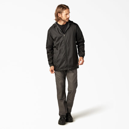 Dickies Men's Nylon Hooded Fleece, Black, XL