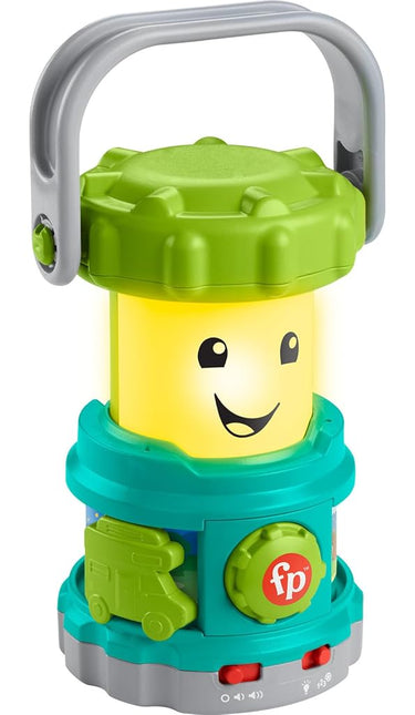 Fisher-Price Baby Learning Toy Laugh & Learn Camping Fun Lantern, Pretend Camping Gear with Lights & Music for Infants Ages 6+ Months