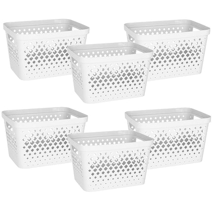 Glad Plastic Storage Basket Set, Value Pack of 6 |