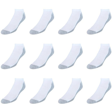 Chaussettes pour homme Hanes, sans coutures X-Temp rembourrées, lot de 12, blanc, 6-12
