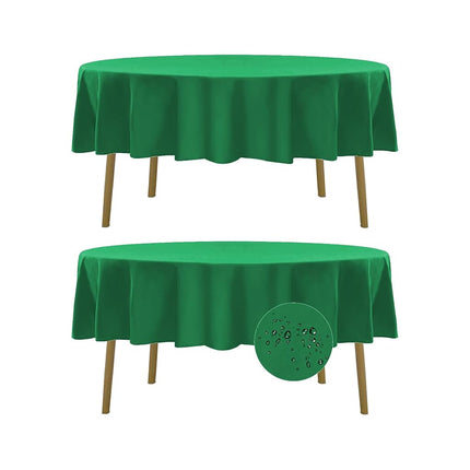 Fokitut 2 Pack Waterproof Round Tablecloth, 70 Inc