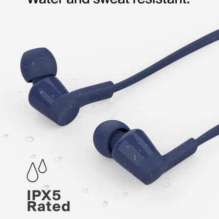 Belkin SoundForm Wired Earbuds with USB-C Connector, in-Ear Earphones w/Microphone - USB-C Headphones for iPhone 17, iPhone 16, iPad mini, Galaxy S25, Google Pixel 9, Android, and More - Blue
