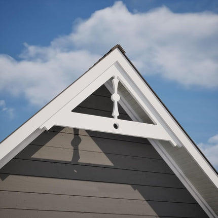 Pitch Artisan Architectural Grade PVC Gable Pediment, 48"W x 22"H x 1"P (11/12)