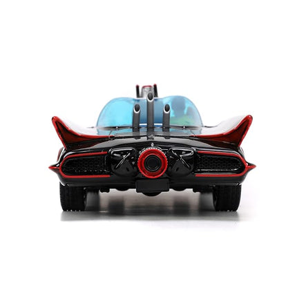 DC Comics 1:24 Classic TV Series Batman Batmobile Die-Cast Car & 2.75" Batman, Robin, Penguin, & The Joker Figures
