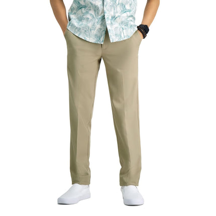 Haggar Men's Cool 18 Pro Slim Fit Flat Front Super