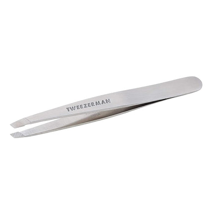 Tweezerman Stainless Steel Slant Tweezer, Silver