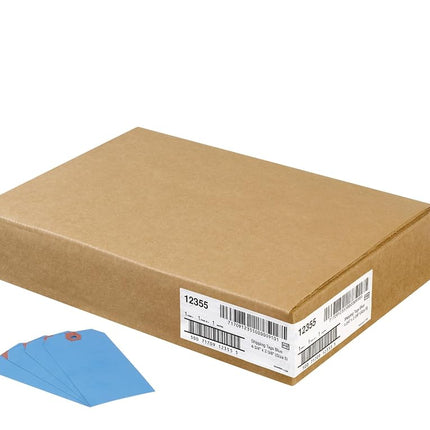 Avery Shipping Tags, Paper, 4.75 x 2.375 Inches, Blue, Pack of 1000 (12355)