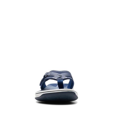 Clarks Women's Breeze Sea Flip Flop, New Navy Synthetic, 2.5 UK M