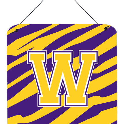 Caroline's Treasures Tiger Stripe-Purple Gold Wall