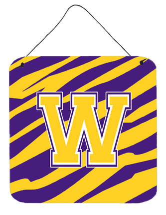Caroline's Treasures Tiger Stripe-Purple Gold Wall