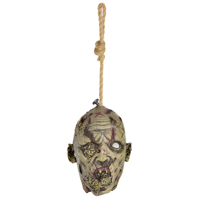 Terrifying Latex Pest-Infested Hanging Head - 11" 
