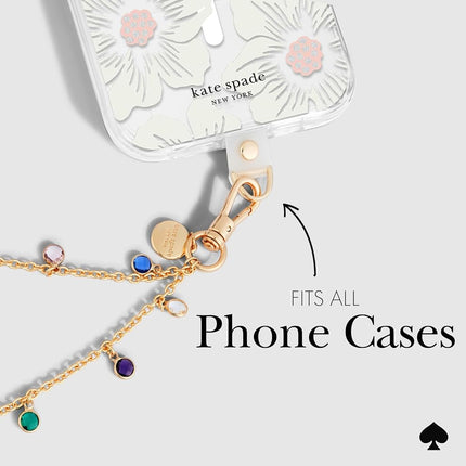 Case-Mate kate spade new york Phone Charm Wrist Strap - Dazzle Chain Silver