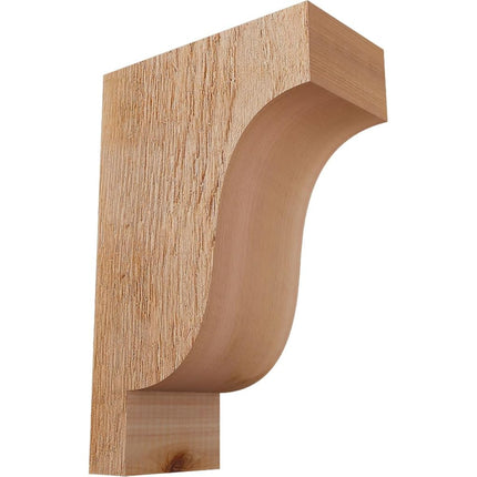 Ekena Millwork COR04X08X12NEW00RWR 4"W x 8"D x 12"H Newport Rough Sawn Corbel, Western Red Cedar