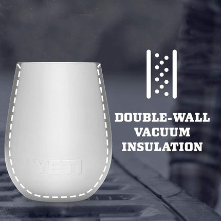 YETI Rambler 10 oz Wine Tumbler, Vacuum Insulated, Stainless Steel with MagSlider Lid, Sandstone Pink