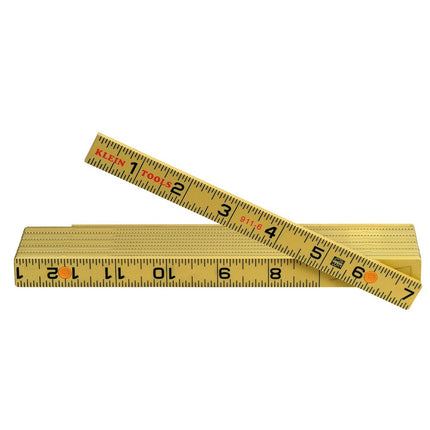 Klein Tools 911-6 Regla Plegable de 6 Pies, Fibra de Vidrio Duradera, Lectura Exterior