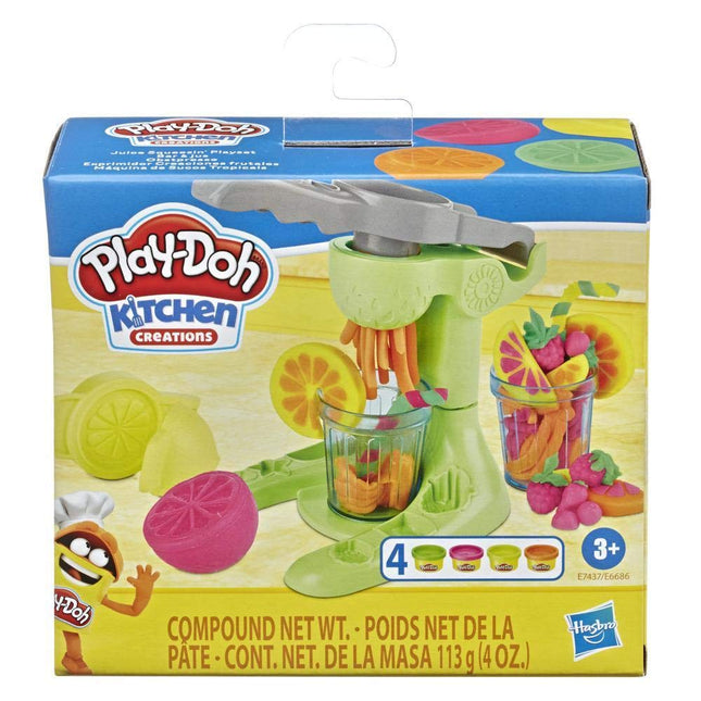 Play Doh Kitchen Creations Foodie Favorites Assortment Bundle: Juice Squeezin' Toy Juicer Play Set + Taco Time Play Set