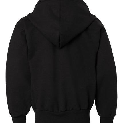 Hanes Boys' Eco Smart Zip Hoodie, Black, Small