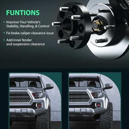 SCITOO 4pcs 5x100 to 5x114.3 Wheel adapters 15mm Bore 67.1mm Studs 12x1.5 5Lug Wheel Spacers No Hubcentric Fit for Camry 1986-1991, for Celica 1993-2005, for Corolla 2003-2022, for Matrix 2003-2013
