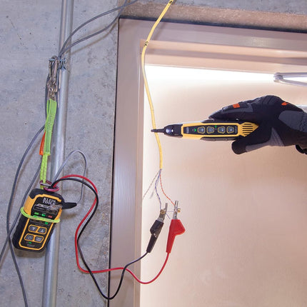 Klein Tools VDV500-123 Cable Tracer Probe-Pro Tracing Probe with Replaceable Non-Metallic, Conductive Tip and a Light for Use in Dark Spaces
