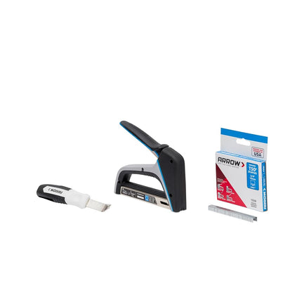 Arrow Fastener T50X Stapler Kit with Stapler, Puller & 1000 Staples