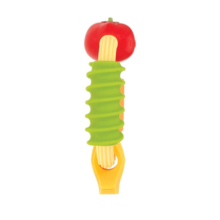 Nuby Pasta Ring Teether - Soft Silicone, Multi Textured Surface, Easy to Grip, Makes Teething Easier for Babies from 3 Months