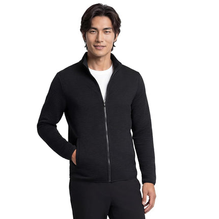 Skechers Men's Prime Time Jacket, Black/White, XXL