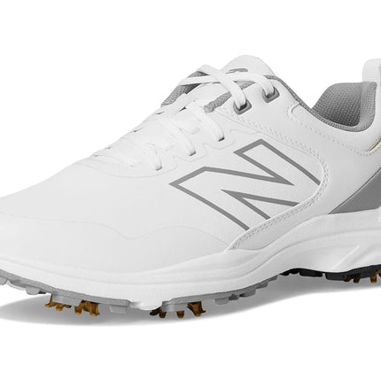 New Balance Men's Brighton V2 Golf Shoe, White/Grey, 11 Wide