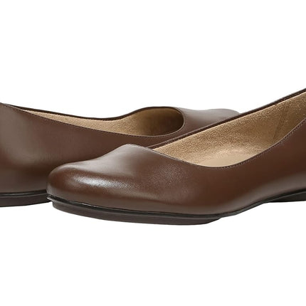 Naturalizer Women Maxwell Slip On Flats, Cocoa Leather, 8 Wide