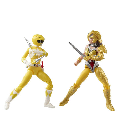 Power Rangers - Lightning Collection - Mighty Morphin 6" Yellow Ranger Aisha Vs Scorpina - Premium Collectible Action Figures with Accessories - Toys for Kids - Boys and Girls - F2046 - Ages 4+