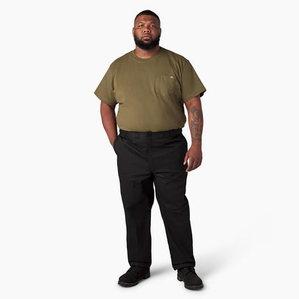 Dickies Pantalones de trabajo originales 874 para hombre, casual de negocios, color negro, 28W x 30L