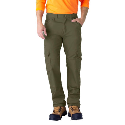 Dickies Men's Duratech Ranger Duck Cargo Pants – Utility Work Pants with Tool Pockets for Construction, Warehouse, Moss Green V1, 44W x 30L