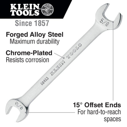 Open-End Wrench 9/16-Inch, 5/8-Inch Ends Klein Tools 68463